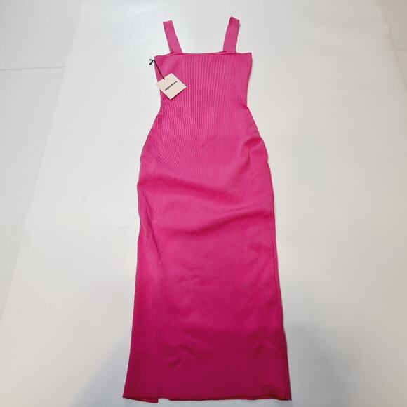 Superdown Zoe Square Neck Dress in Pink Medium - Picture 9 of 9